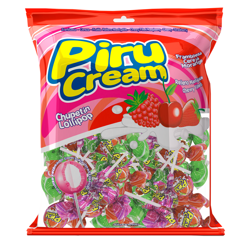 PIRULITO PIRU CREAM SORTIDO 500G